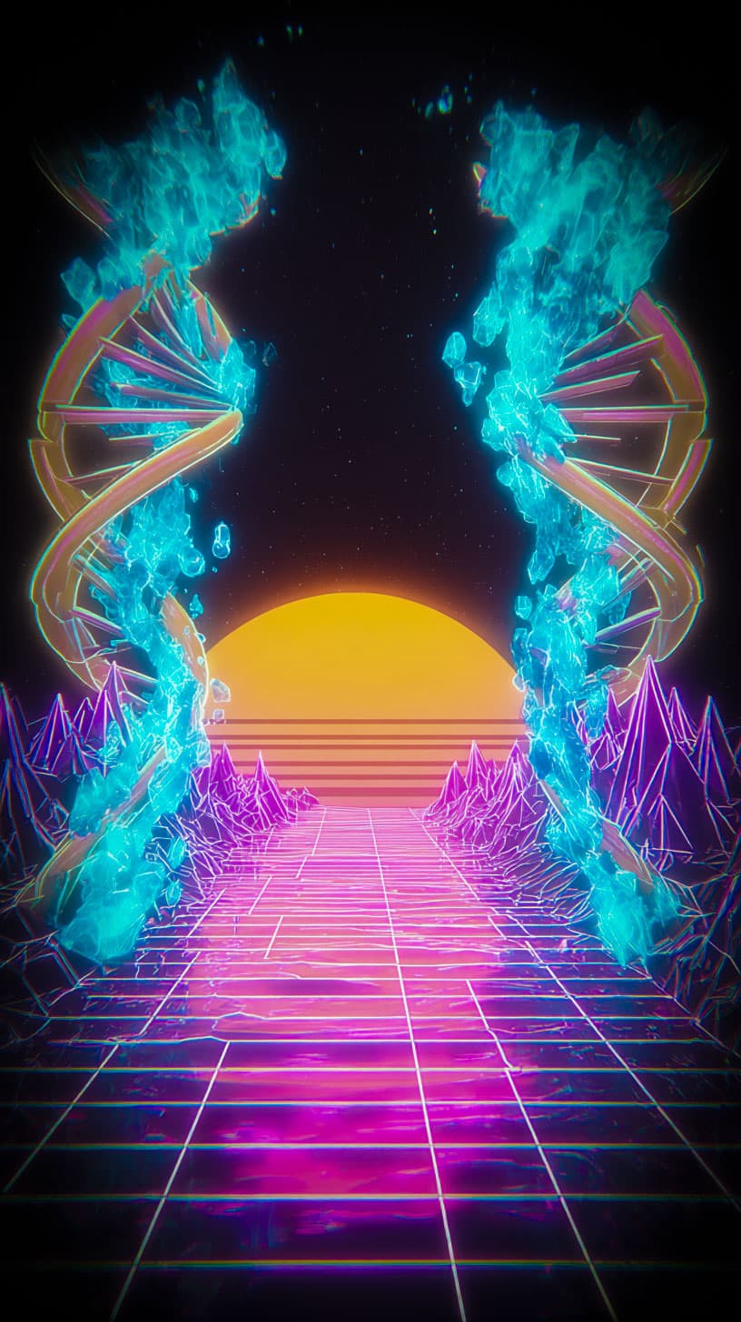 Vicious Pickleball Labs background featuring retro aesthetic